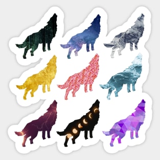 Wolf Pattern Sticker